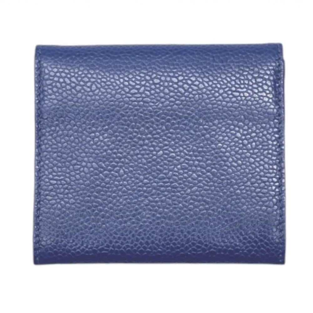 Chanel Blue Cavier Leather Card Wallet with Quilted Logo - Picture 3 of 12